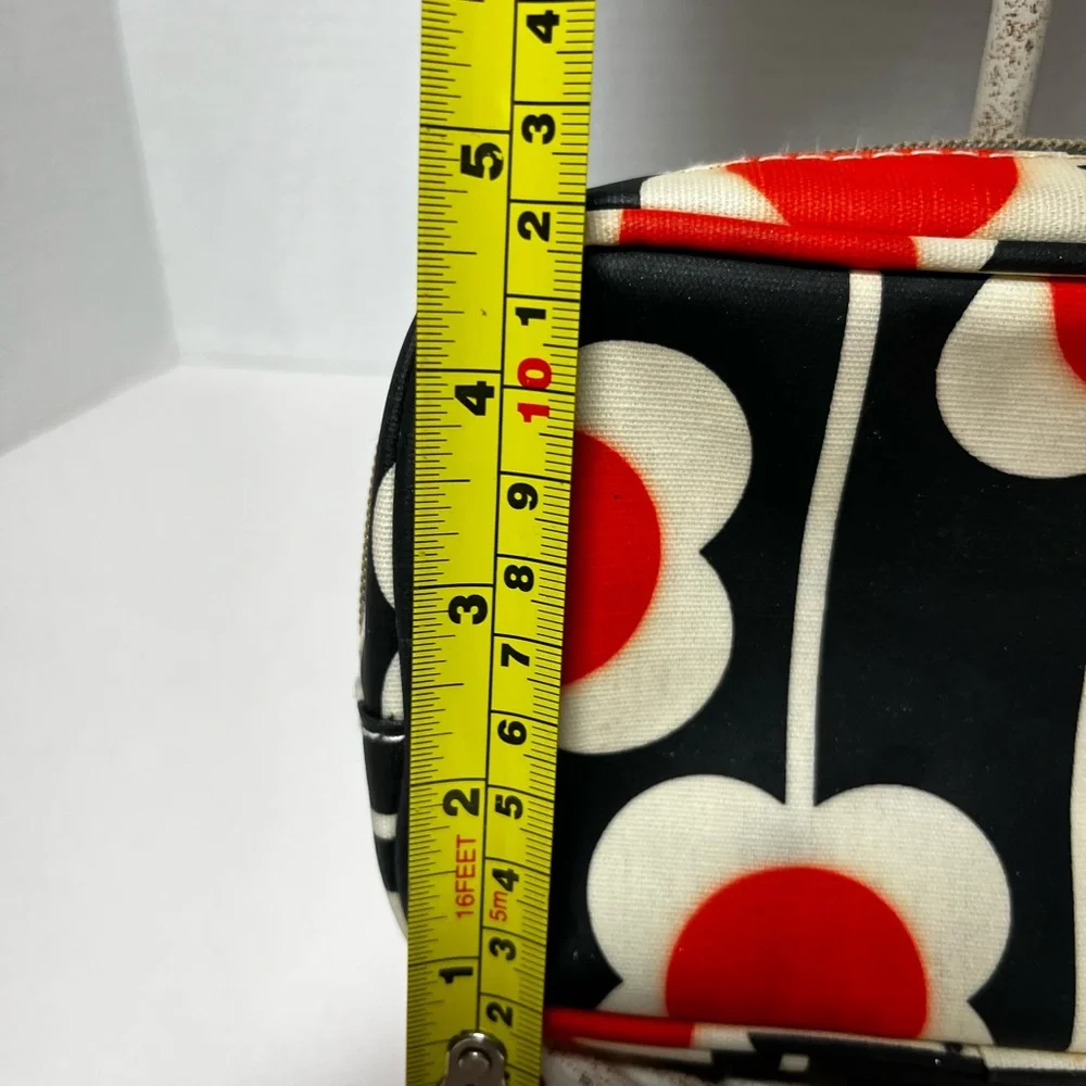Orla Kiely Flower Design Zip Around Travel/Makeup Pouch